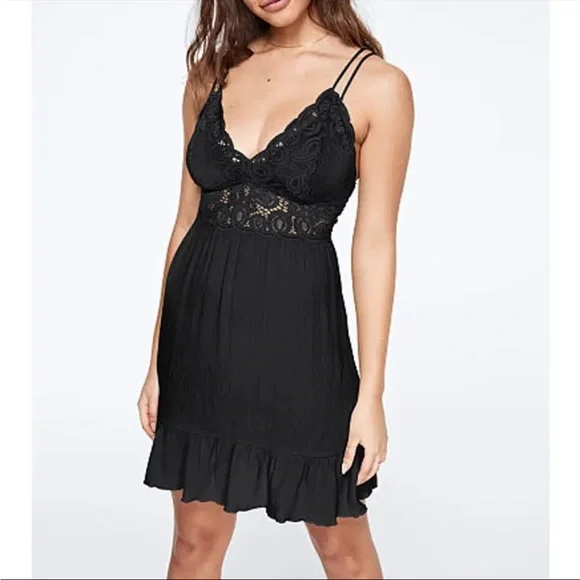 chinese dress ladies Free People: Adella Lace Slip Dress S / White